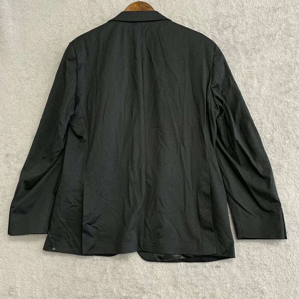 NEW Kenneth Cole Men's L Black Stretch Suit Jacket Blazer Unlined